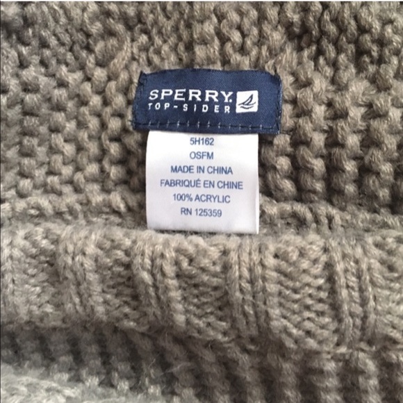 NWT Sperry | Chunky Knit Hooded Scarf - Picture 5 of 9